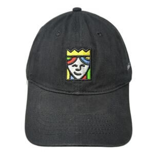 Queensboro Baseball Cap Black One Size Trust The Queen Logo Slideback Hat